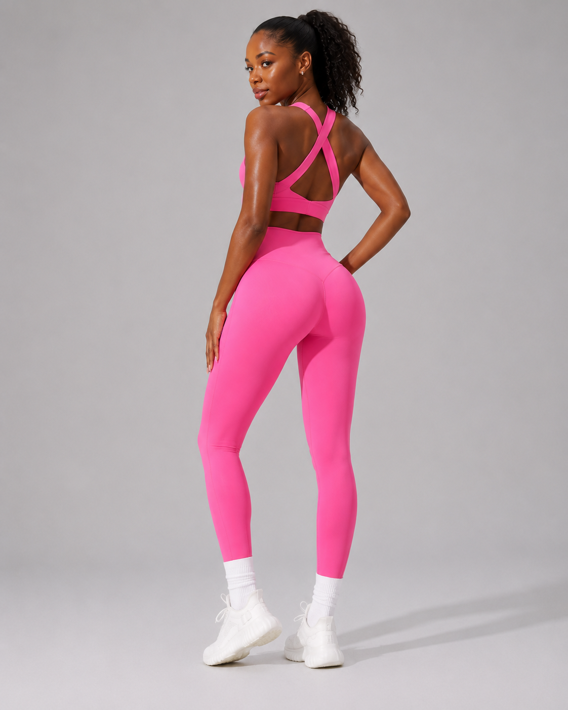 HGR Pink Sculpt Activewear Set – 3 Piece
