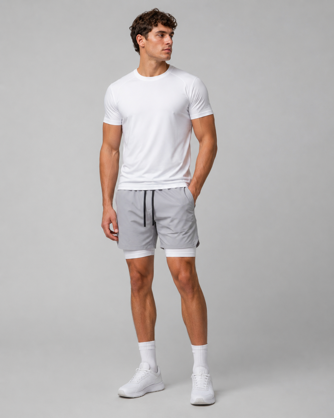 Gray Men’s Running Shorts