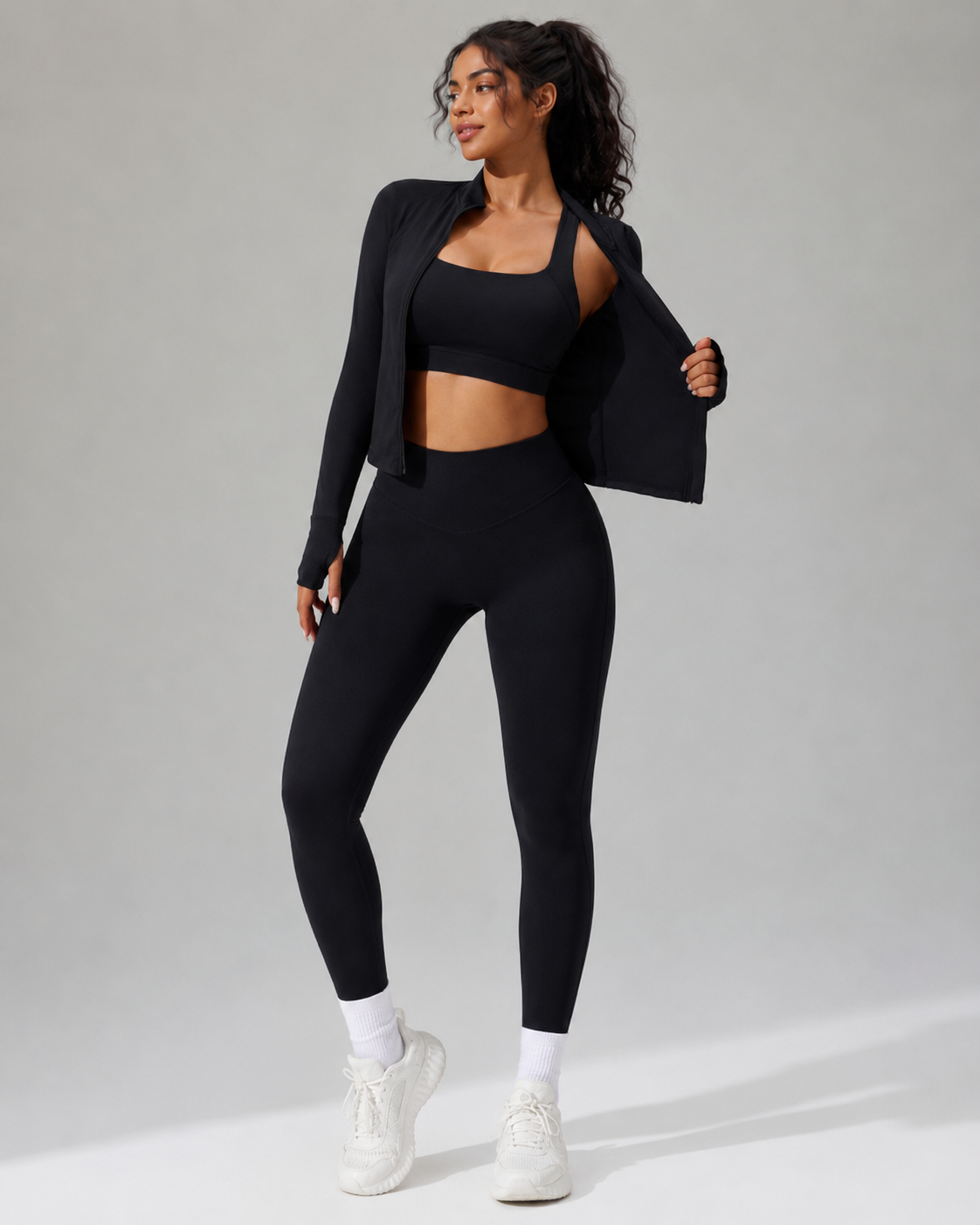 HGR Black Sculpt 3-Piece Activewear Set