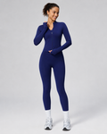 HGR Midnight Navy Sculpt Zip Jacket & Legging Activewear Set