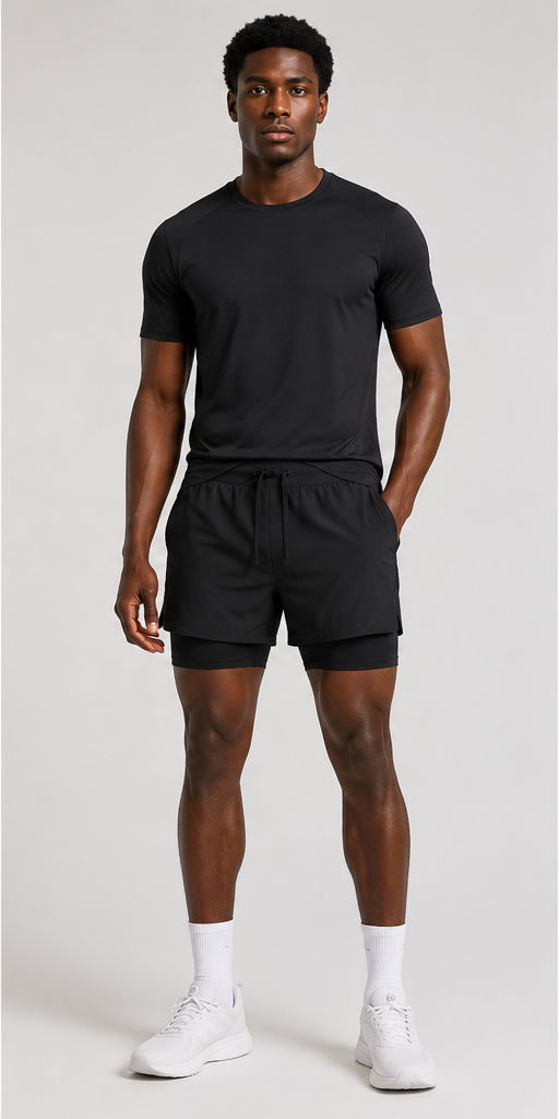 Black Men’s Running Shorts