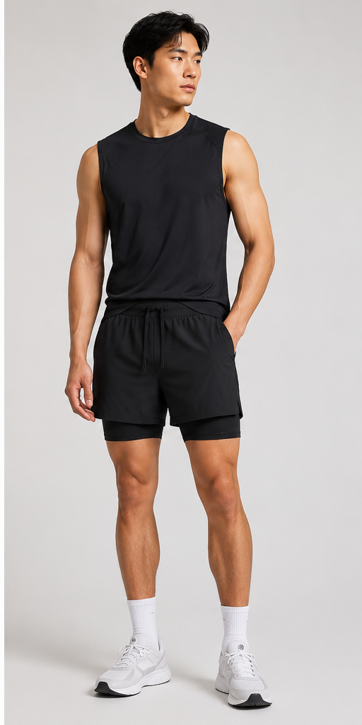 Black Men’s Running Shorts