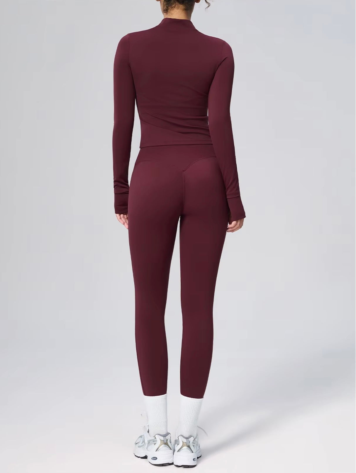 Burgundy Yoga 3 Pcs Seamless