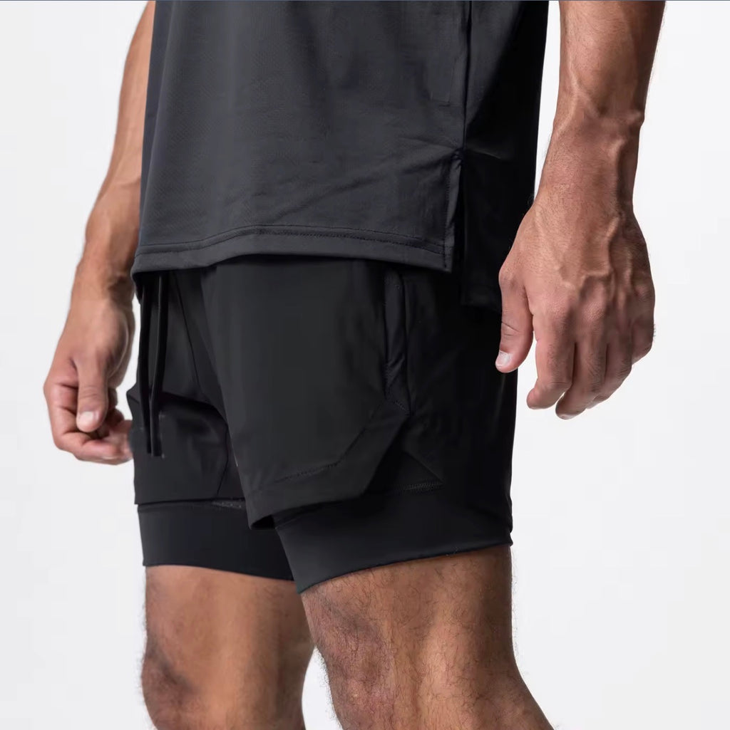 Black Men’s Running Shorts