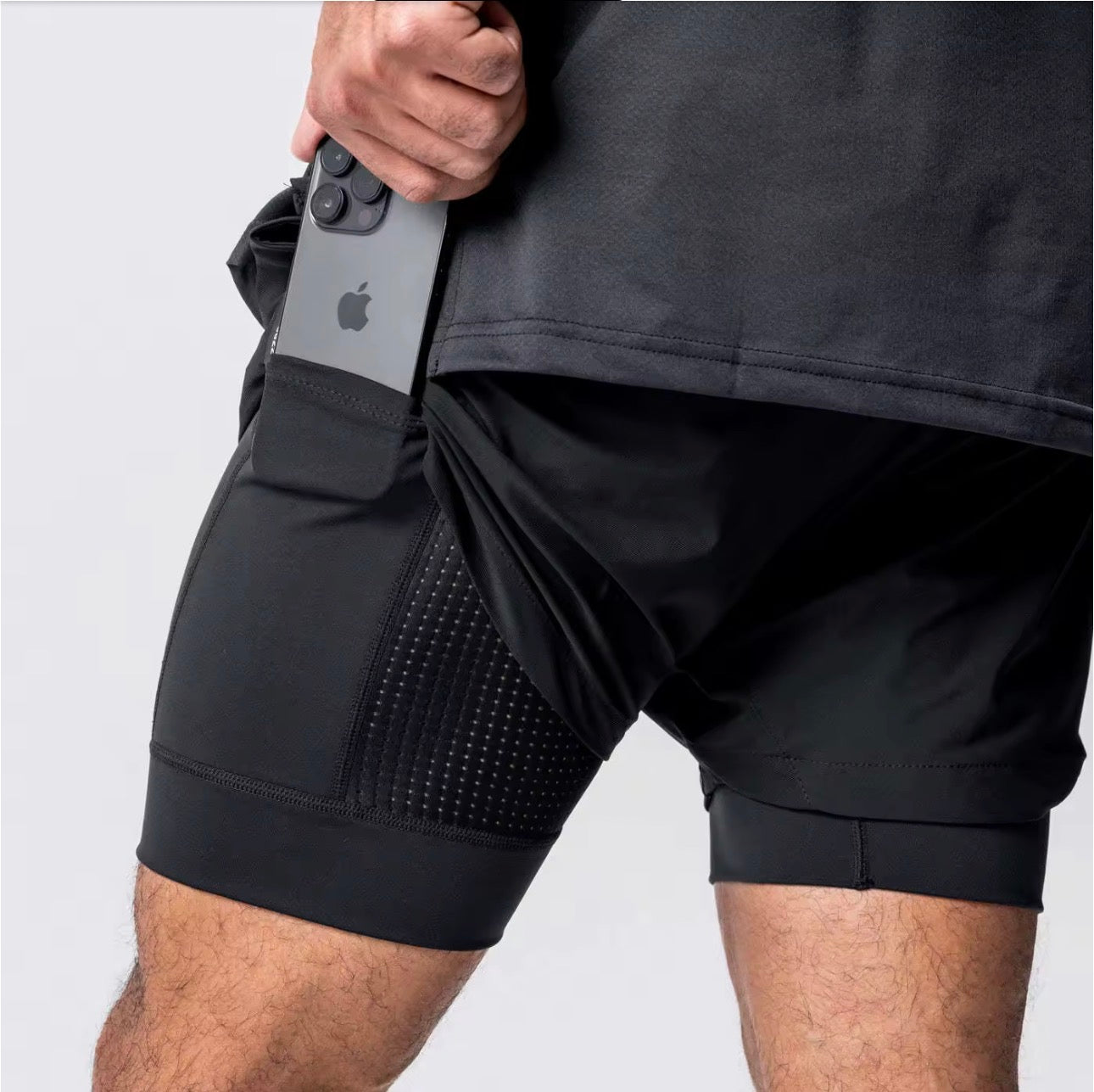 Black Men’s Running Shorts